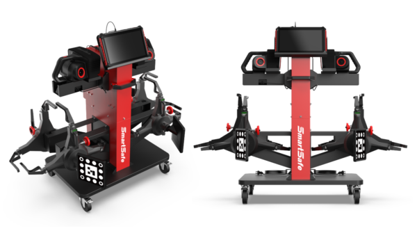 Trolley for 3-point wheel clamps