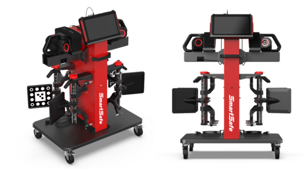 Trolley for 4-point wheel clamps